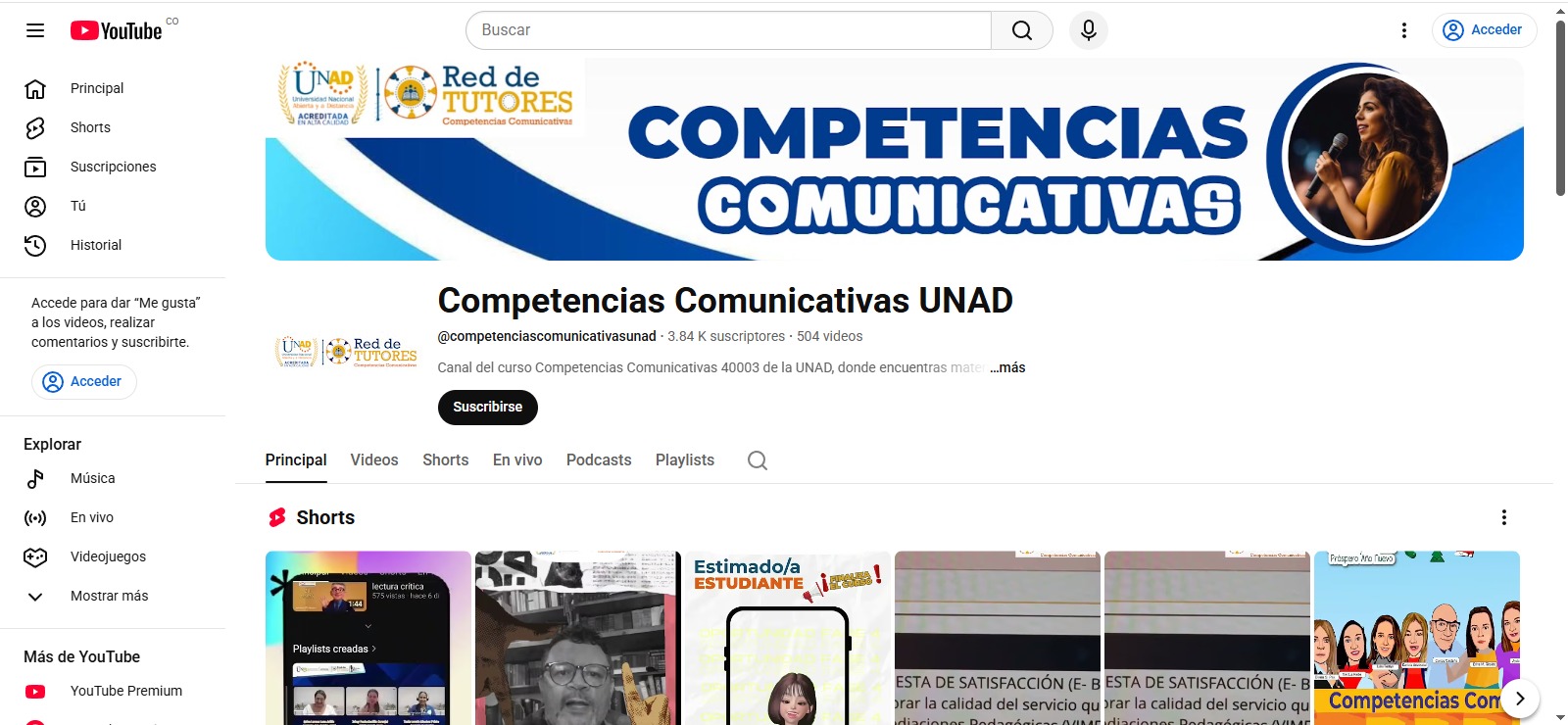 YouTube - Competencias Comunicativas UNAD